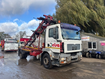 MAN TGM 18.240 ROPE 4 WHEELER HOOKLIFT