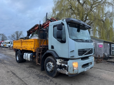 VOLVO FLE 18 TON TIPPER GRAB LORRY