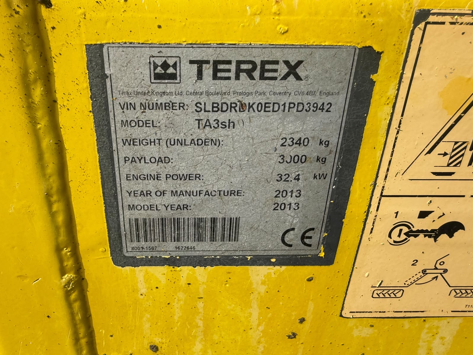 TEREX TA3 SH 3 TON SWIVEL SKIP DUMPER - Image 12