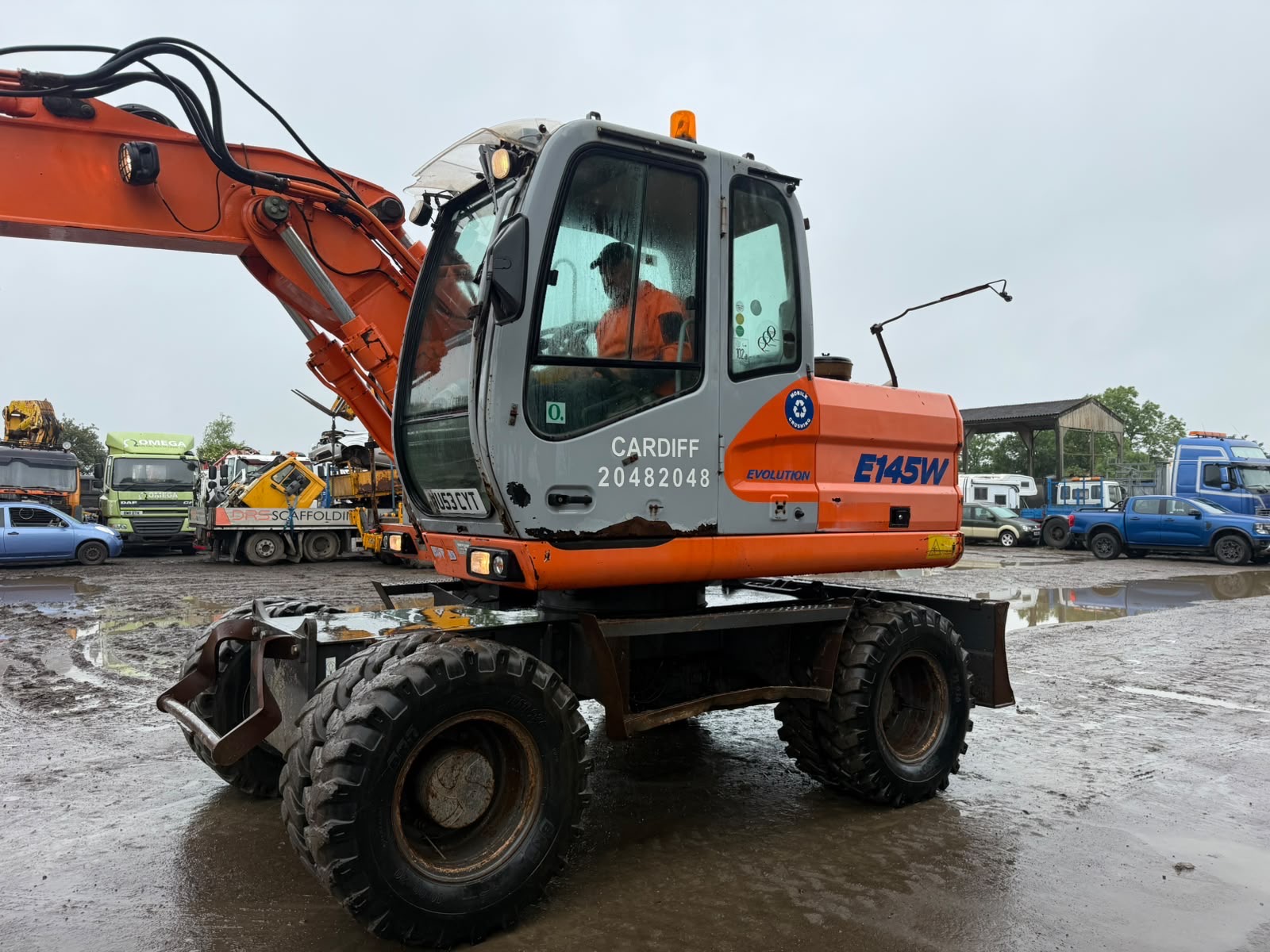 FIAT KOBELCO E145W RUBBER DUCK EXCAVATOR - Image 4