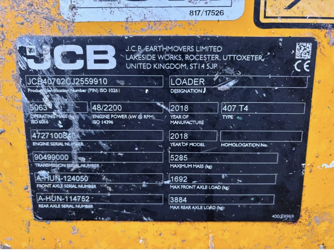 JCB 407 WHEELED LOADER - Image 12